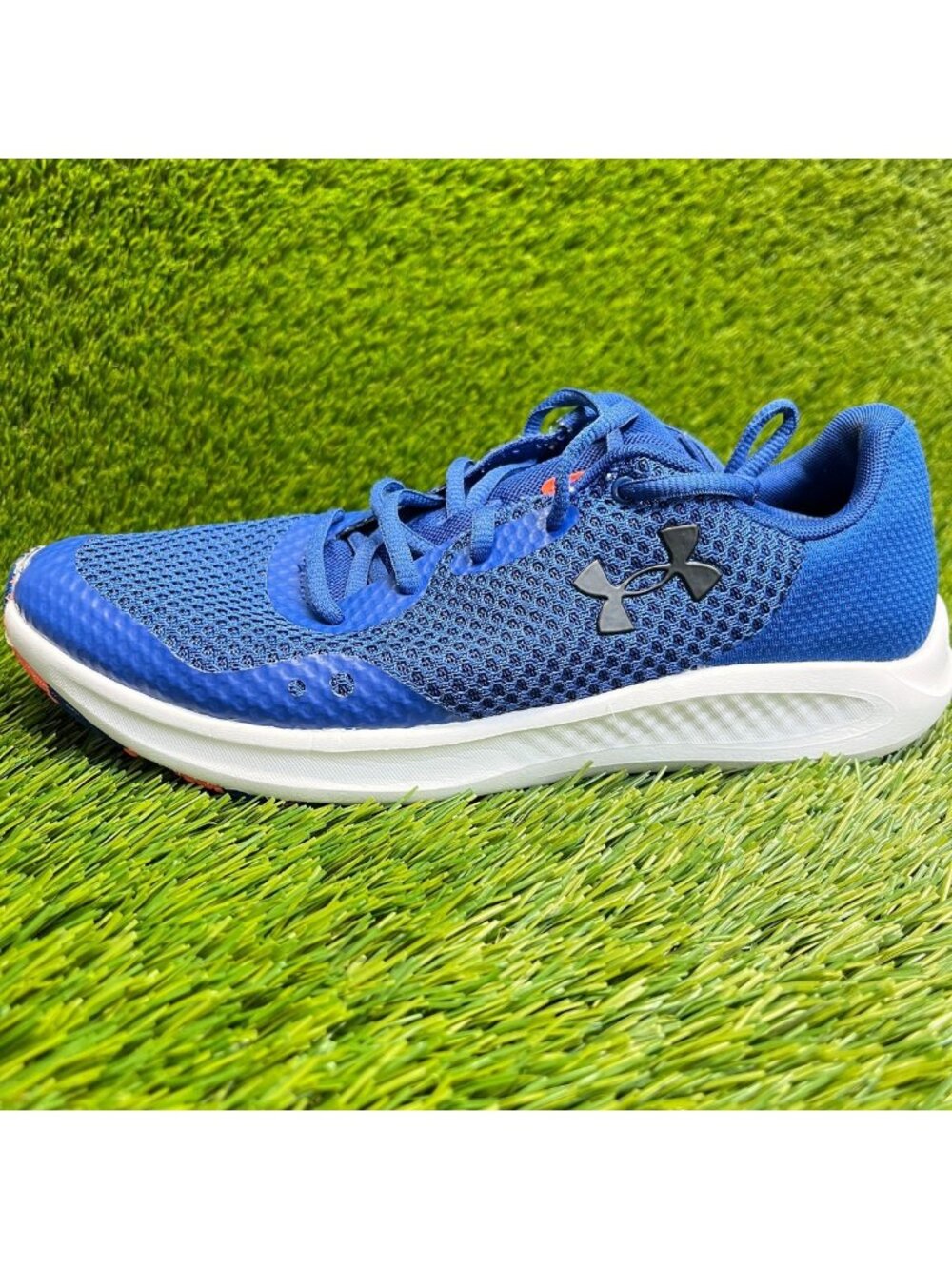 Under Armour Charged Pursuit 3 Boys Size 7Y Blue Athletic Running Shoes Sneakers